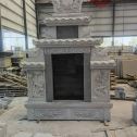 石家庄 芝麻灰高档墓碑、土墓，一套也支持定做