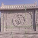 石家庄 芝麻白花岗岩屏风，照壁，影壁