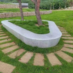 石家庄 芝麻白光面整石坐凳