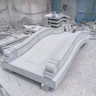 石家庄 芝麻灰花岗岩园林景观 小石桥