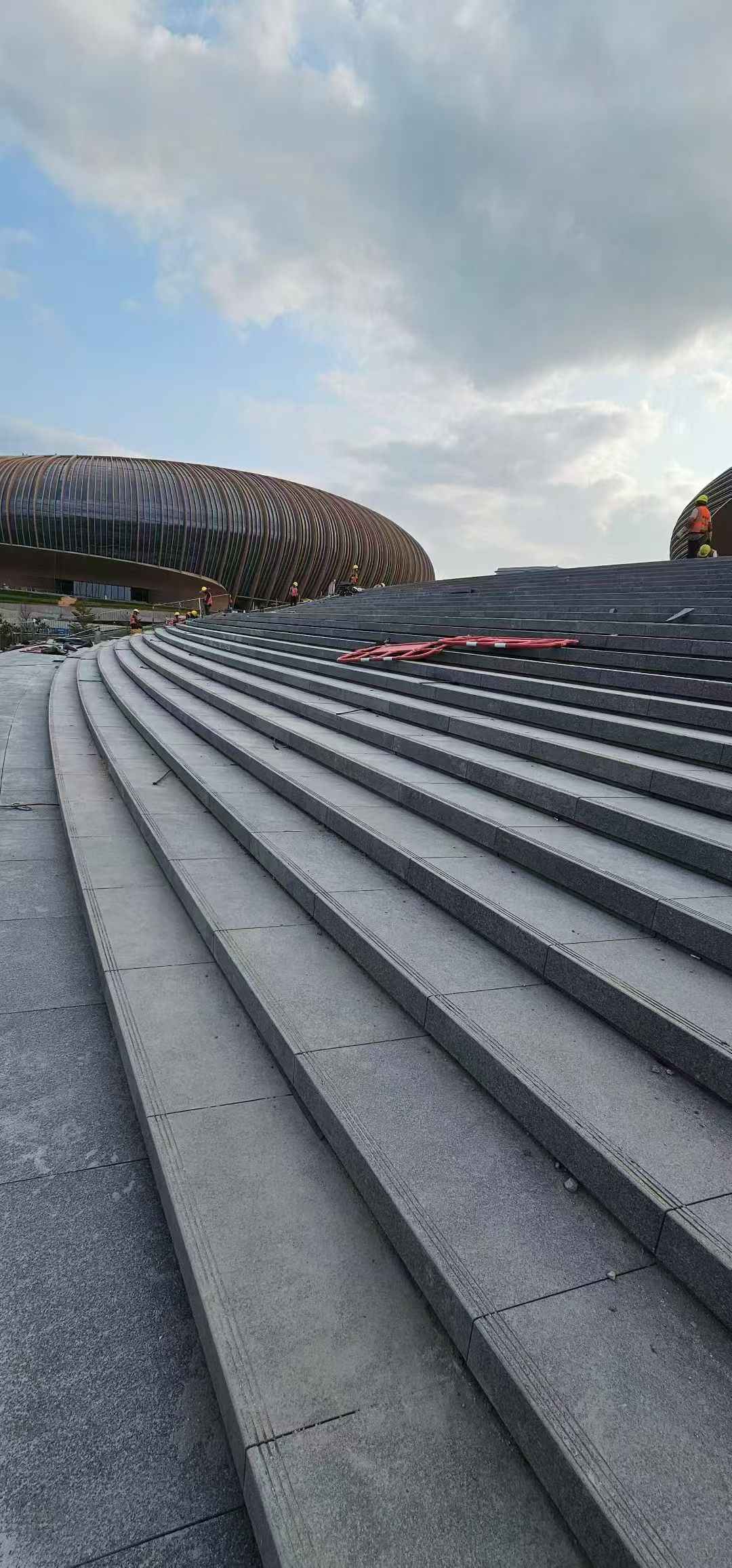 石家庄 弧形整石台阶铺装效果图