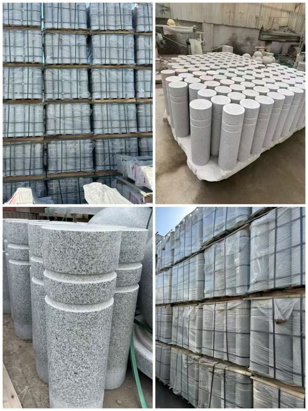 石家庄 芝麻白花岗岩挡车柱、隔离柱多少钱